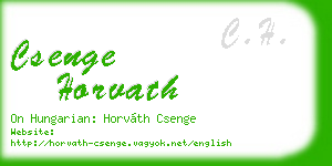 csenge horvath business card