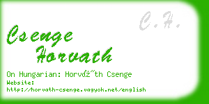 csenge horvath business card